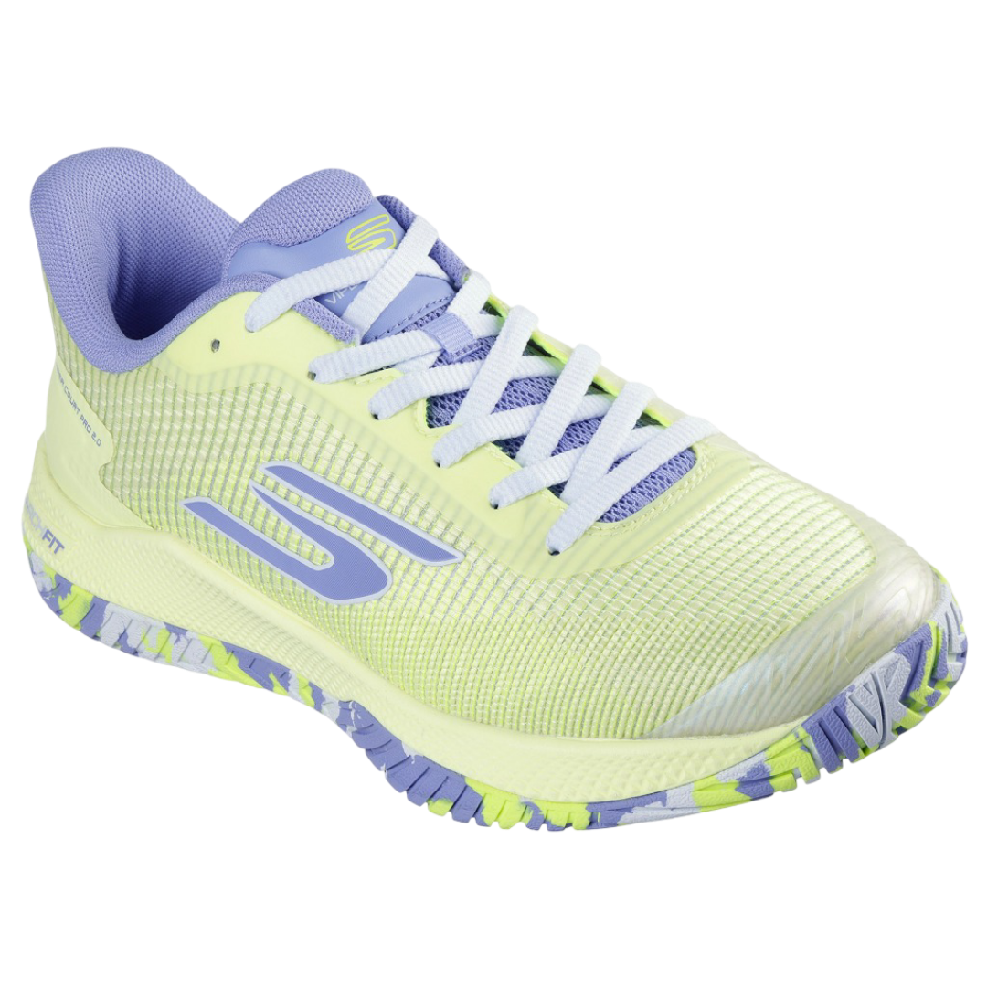Giày Pickleball Sketcher GO Pickleball Viper Court Pro 2.0 (Lime Lavender)