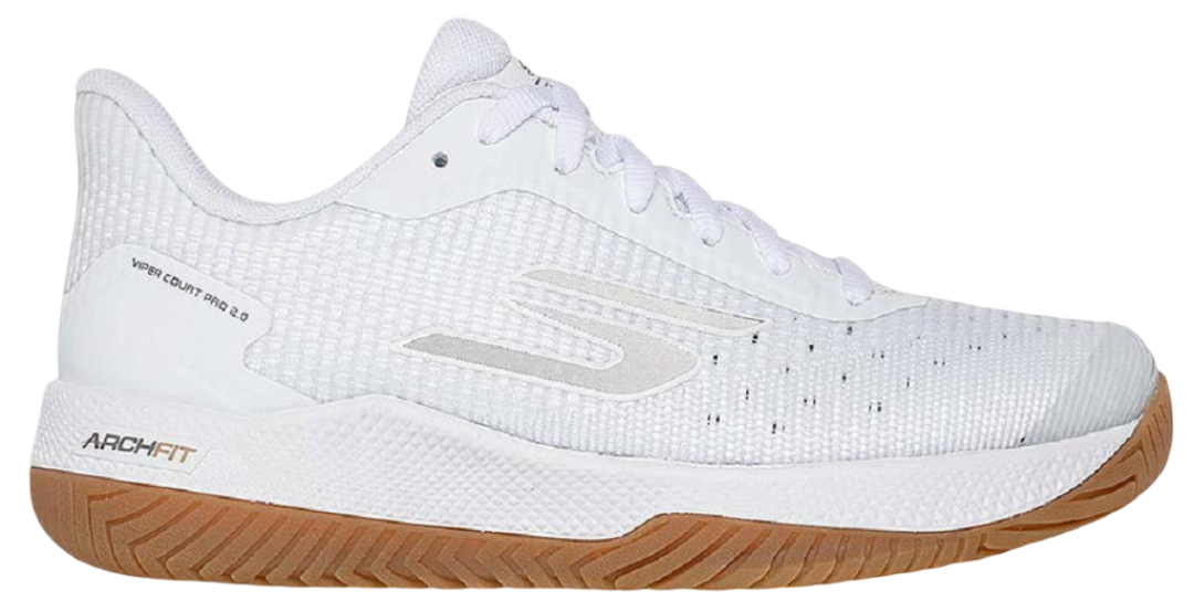 Giày Pickleball Sketcher GO Pickleball Viper Court Pro 2.0 (Trắng)