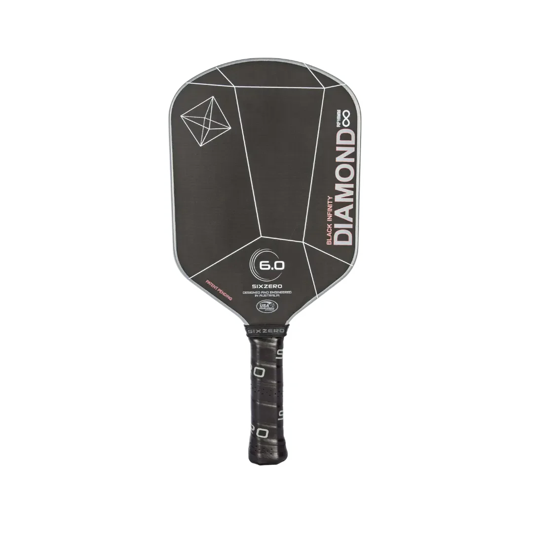 Vợt Pickleball Six Zero Infinity Edgeless Black Diamond Power