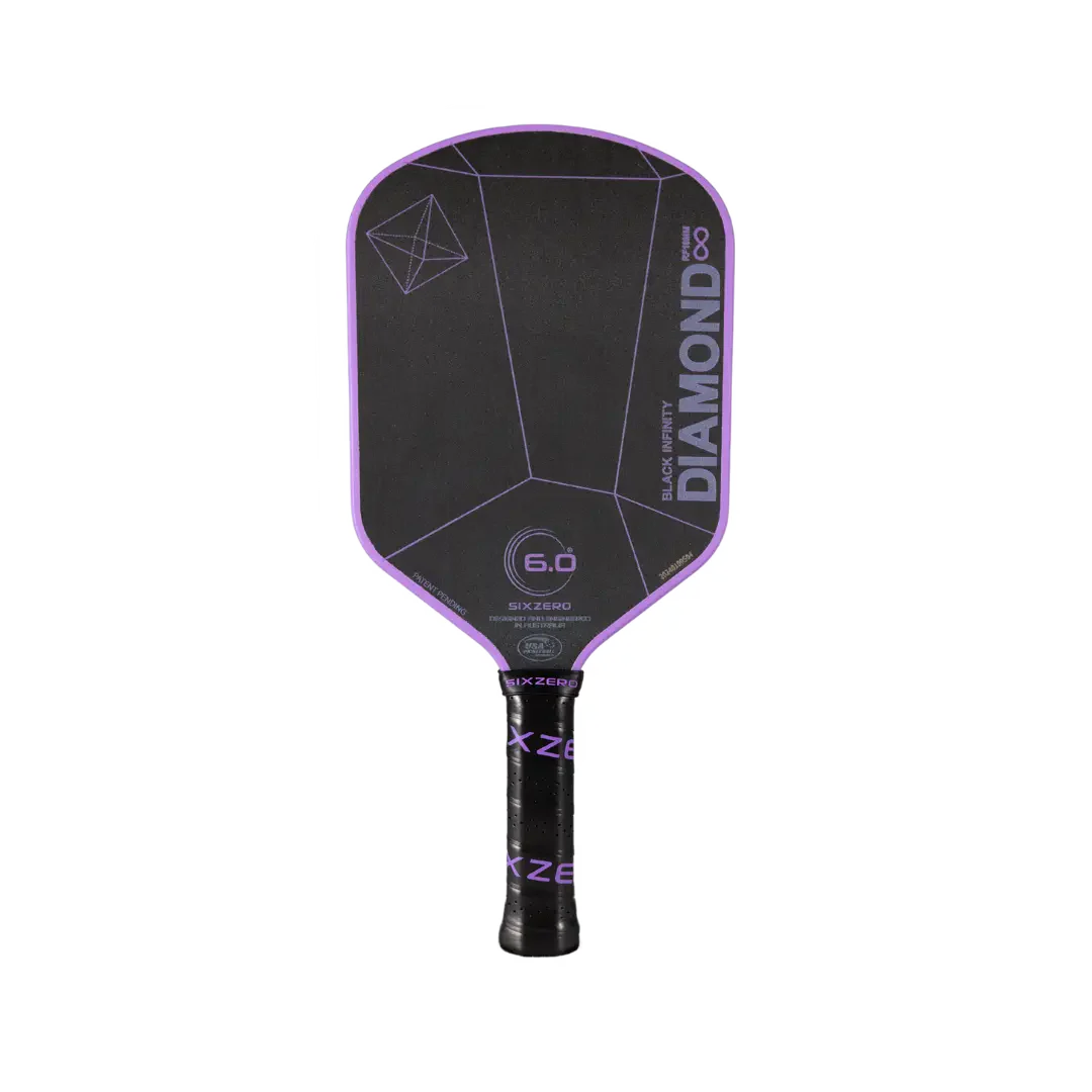 Vợt Pickleball Six Zero Infinity Edgeless Black Diamond Power