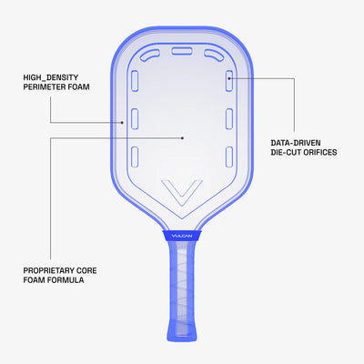 Vợt Pickleball Vulcan Chapter 01 Kyrgios | Elongated