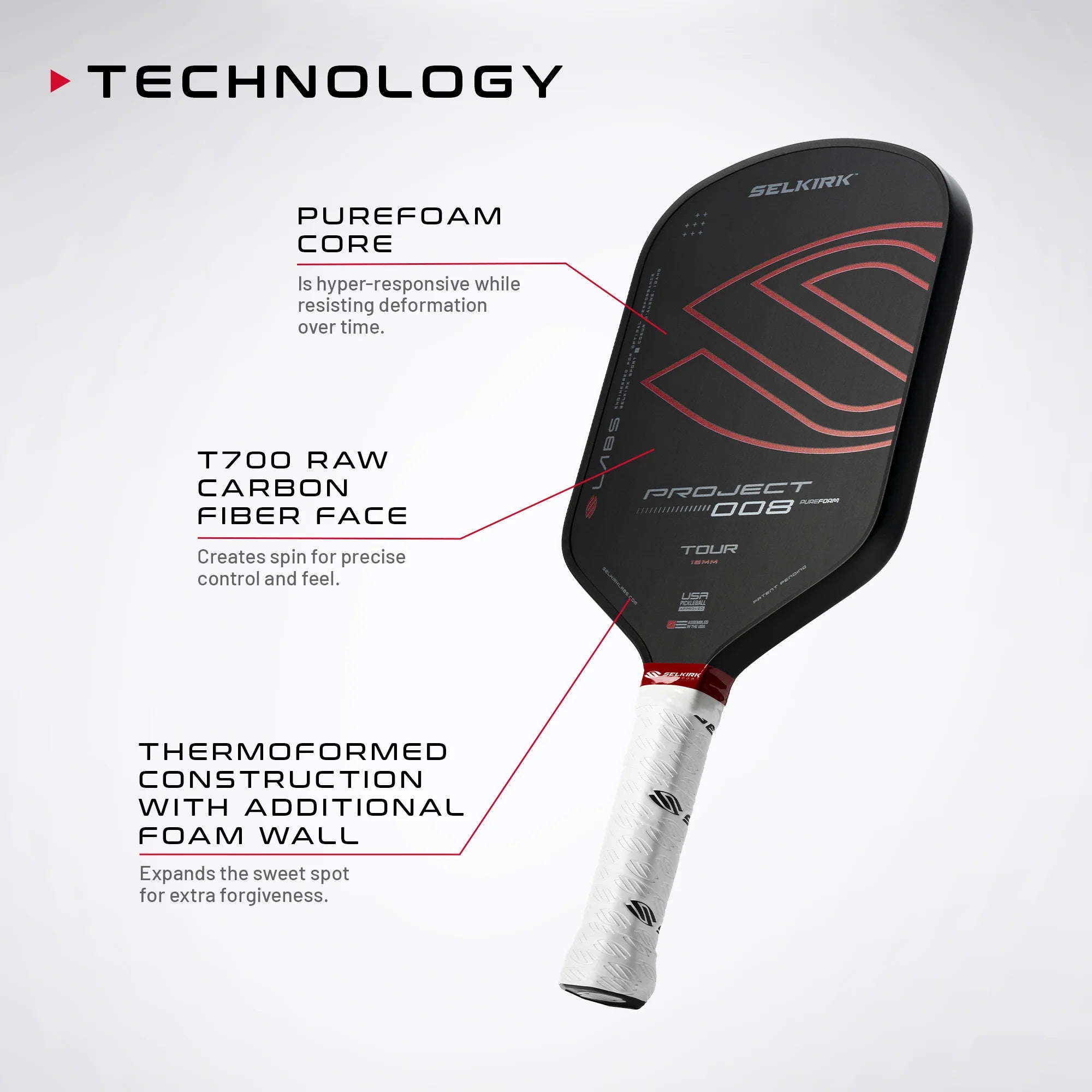 Pickleball racket Selkirk LABS Project 005