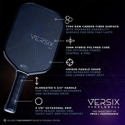 Vợt Pickleball VERSIX® RAW 6C+