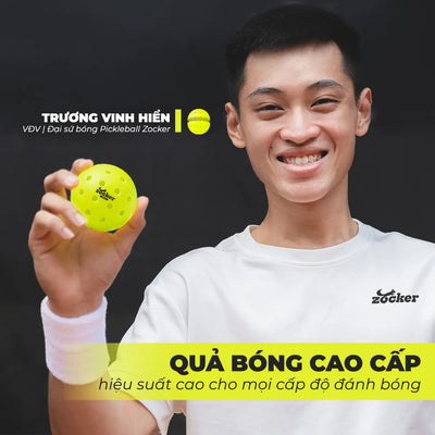 Bóng Pickleball thi đấu Pickleball Zocker ZB48 (48 lỗ)