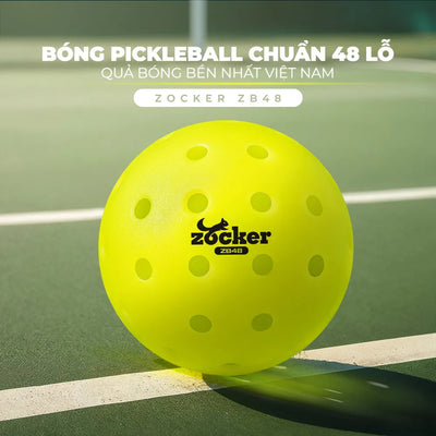 Bóng Pickleball thi đấu Pickleball Zocker ZB48 (48 lỗ)