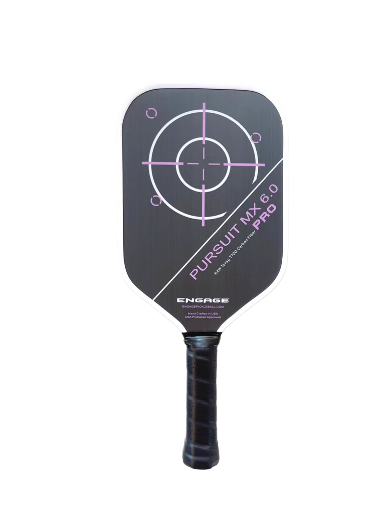 Vợt Pickleball Engage NEW. Pursuit Pro MX 6.0 | Raw T700 Carbon Fiber | Elongated