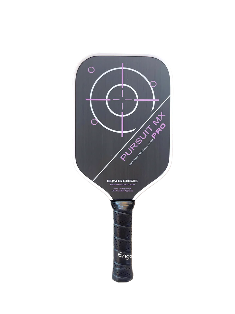 Vợt Pickleball Engage NEW. Pursuit Pro MX | Raw T700 Carbon Fiber | Elongated