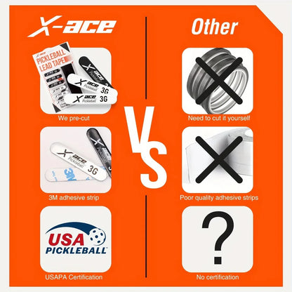 Chì dán vợt X-Ace Weighted Lead Tape Strips