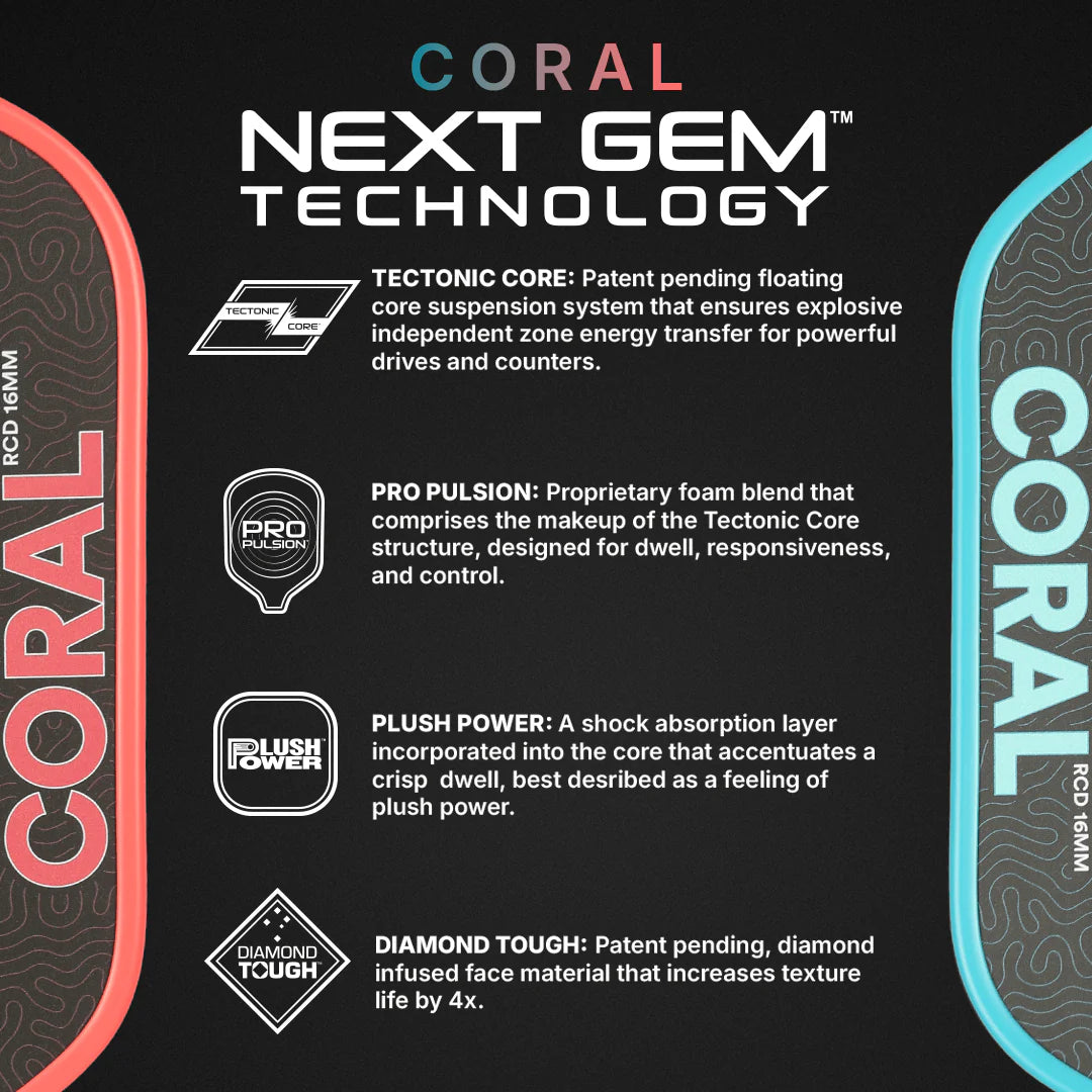 Vợt Pickleball Six Zero Coral
