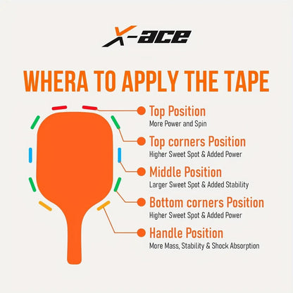 Chì dán vợt X-Ace Weighted Lead Tape Strips
