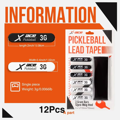 Chì dán vợt X-Ace Weighted Lead Tape Strips