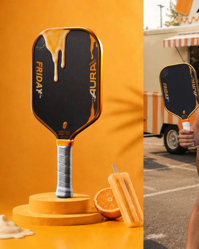 Vợt Pickleball Friday AURA PRO Metallic Orange Creamsicle Kit Colorway