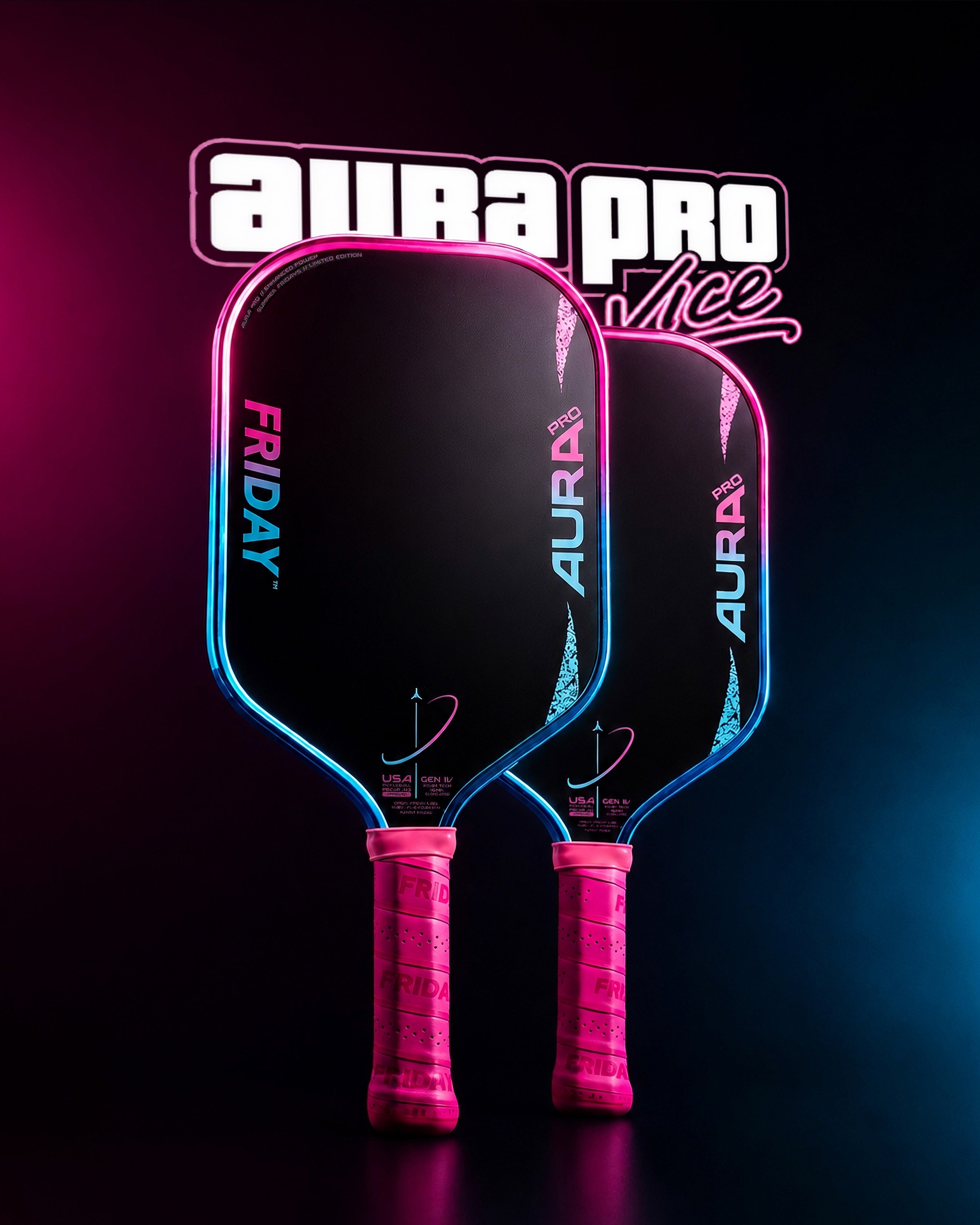 Vợt Pickleball Friday AURA PRO VICE Metallic Colorways