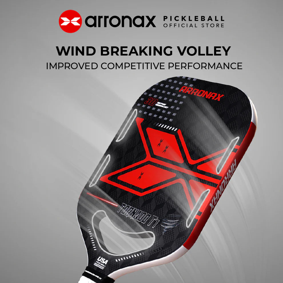 Vợt Pickleball Arronax Tornado T1 Thermoforming 18K Carbon Fiber