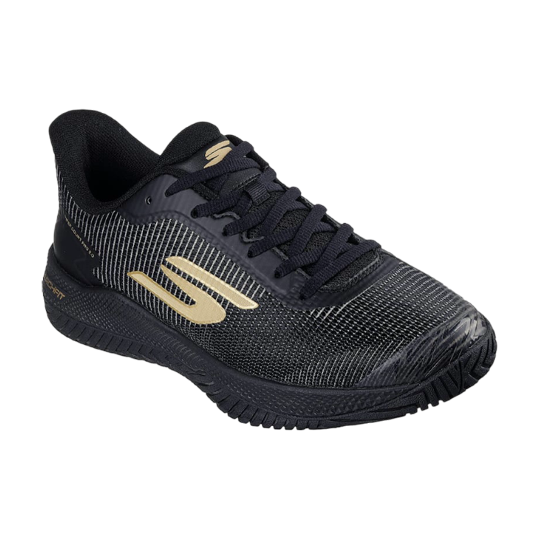 Giày Pickleball Sketcher GO Pickleball Viper Court Pro 2.0 (Đen Vàng)
