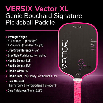 Vợt Pickleball VERSIX® Vector XL Genie Bouchard Signature