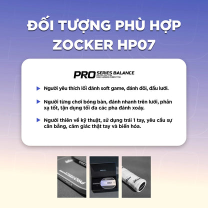 Vợt Pickleball Zocker HP07 Pro Series Balance