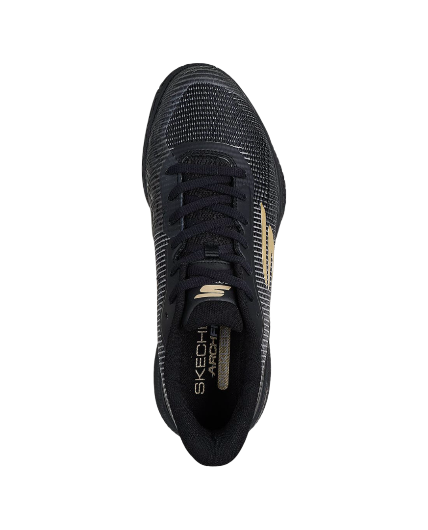 Giày Pickleball Sketcher GO Pickleball Viper Court Pro 2.0 (Đen Vàng)