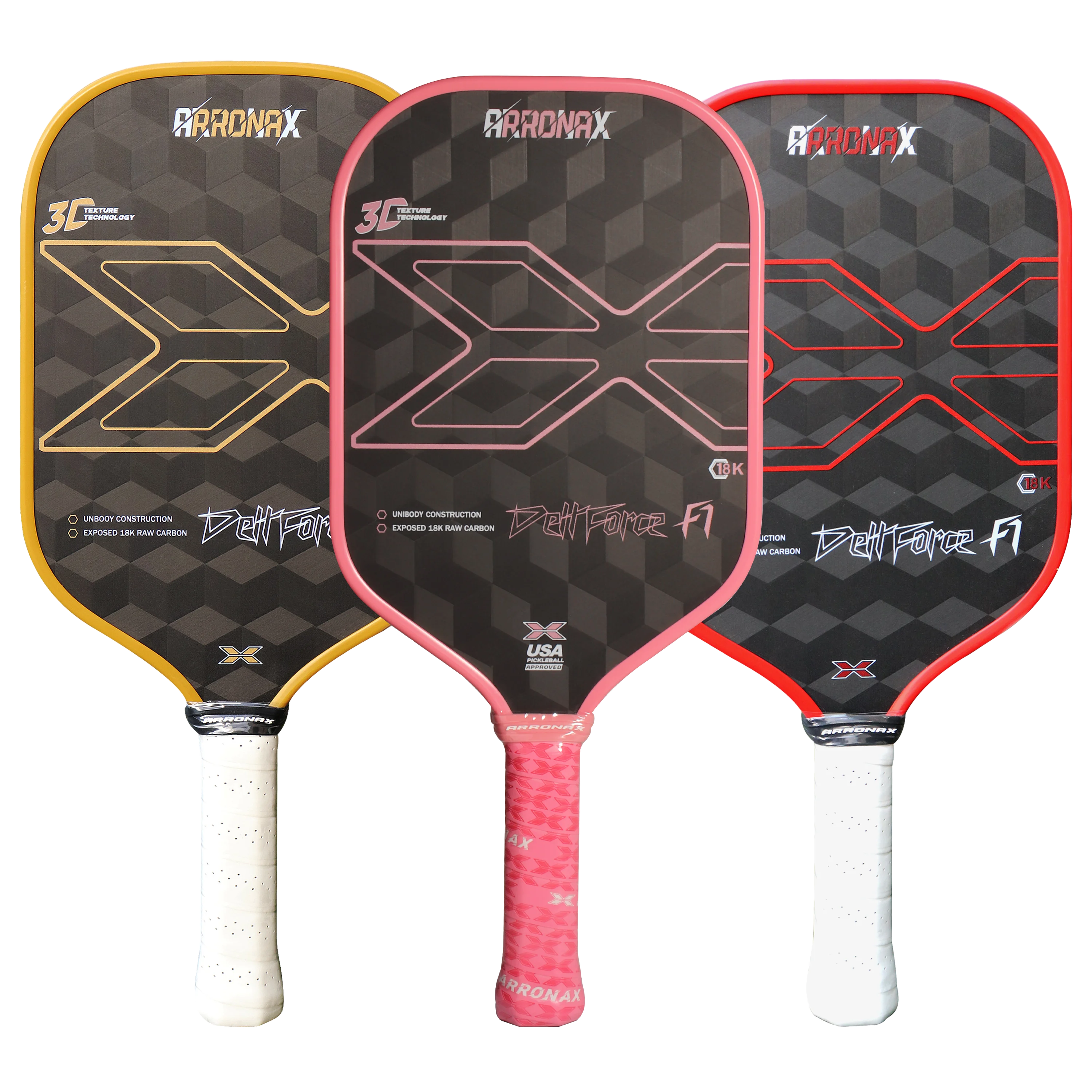 Arronax Dellforce F1 18K Carbon Fiber Pickleball Racket