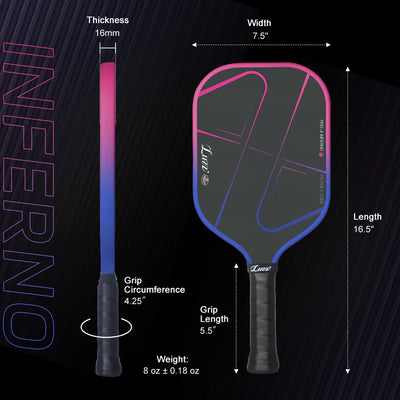 Luzz Pro 4 Inferno MPP Pickleball Paddle
