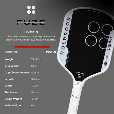 Pickleball Paddle Holbrook The Blue Fuze | Hybrid