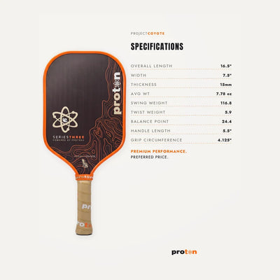 Vợt Pickleball Proton Series 3 - Project Coyote