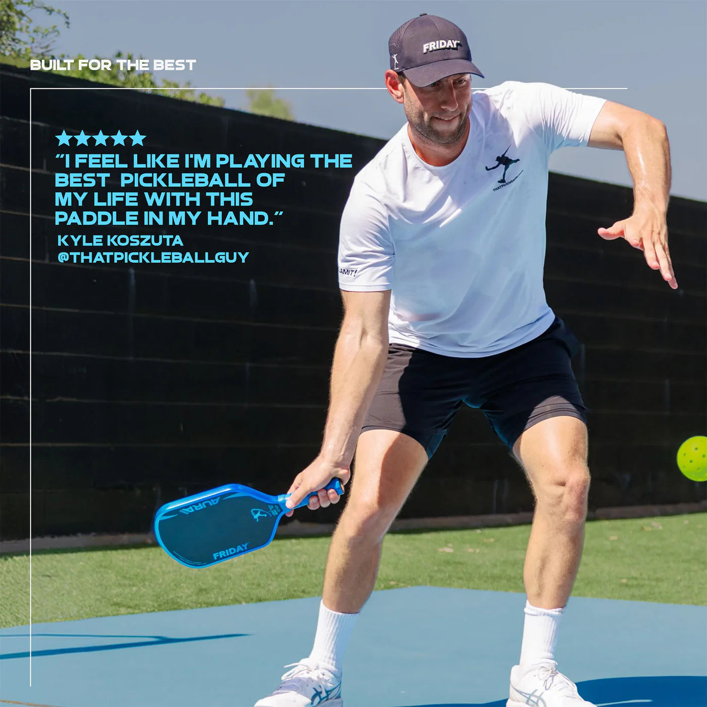 Vợt Pickleball Friday AURA PRO Cobalt TPS Kit Metallic Colorways