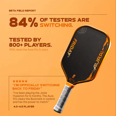 Vợt Pickleball Friday AURA PRO Metallic Orange Creamsicle Kit Colorway