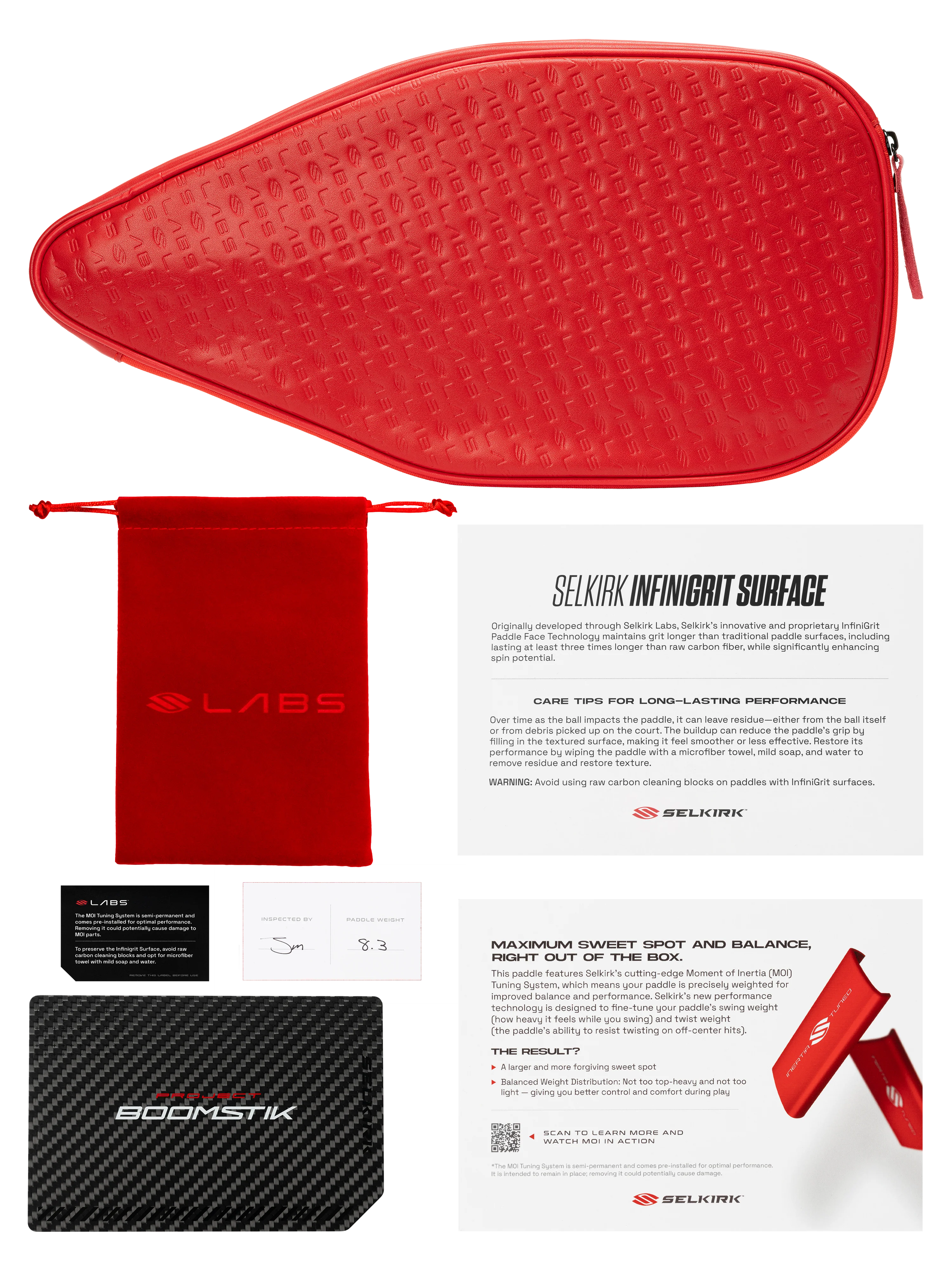 Vợt Pickleball Selkirk LABS Boomstik Elongated