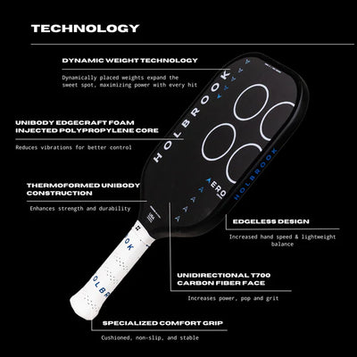 Pickleball racket Holbrook Pro - Aero X