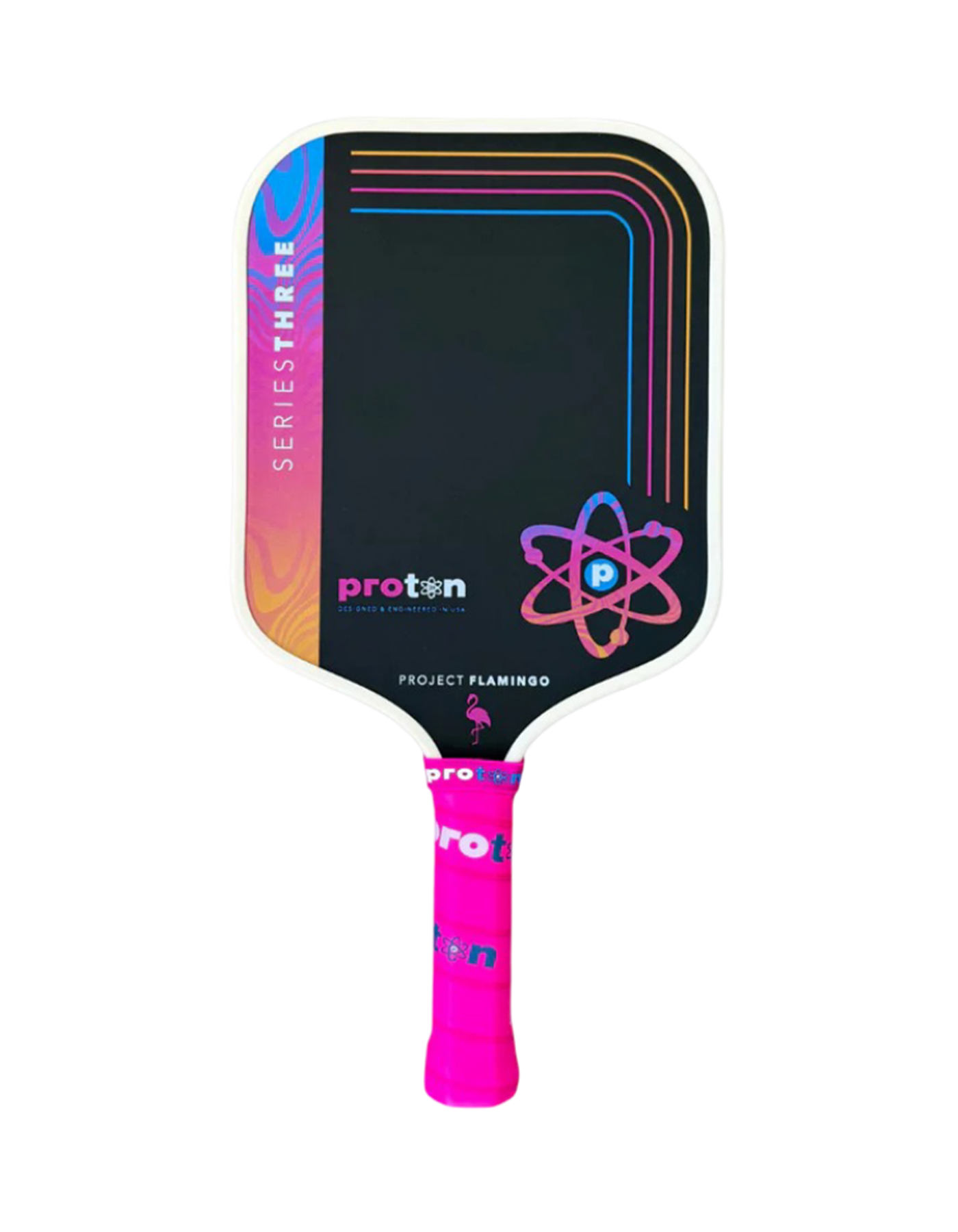 Proton Series 3 Flamingo Pickleball Racket - Cream Limited Edition