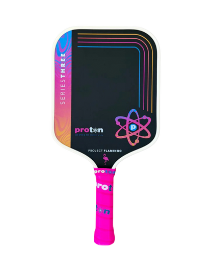 Proton Series 3 Flamingo Pickleball Racket - Cream Limited Edition