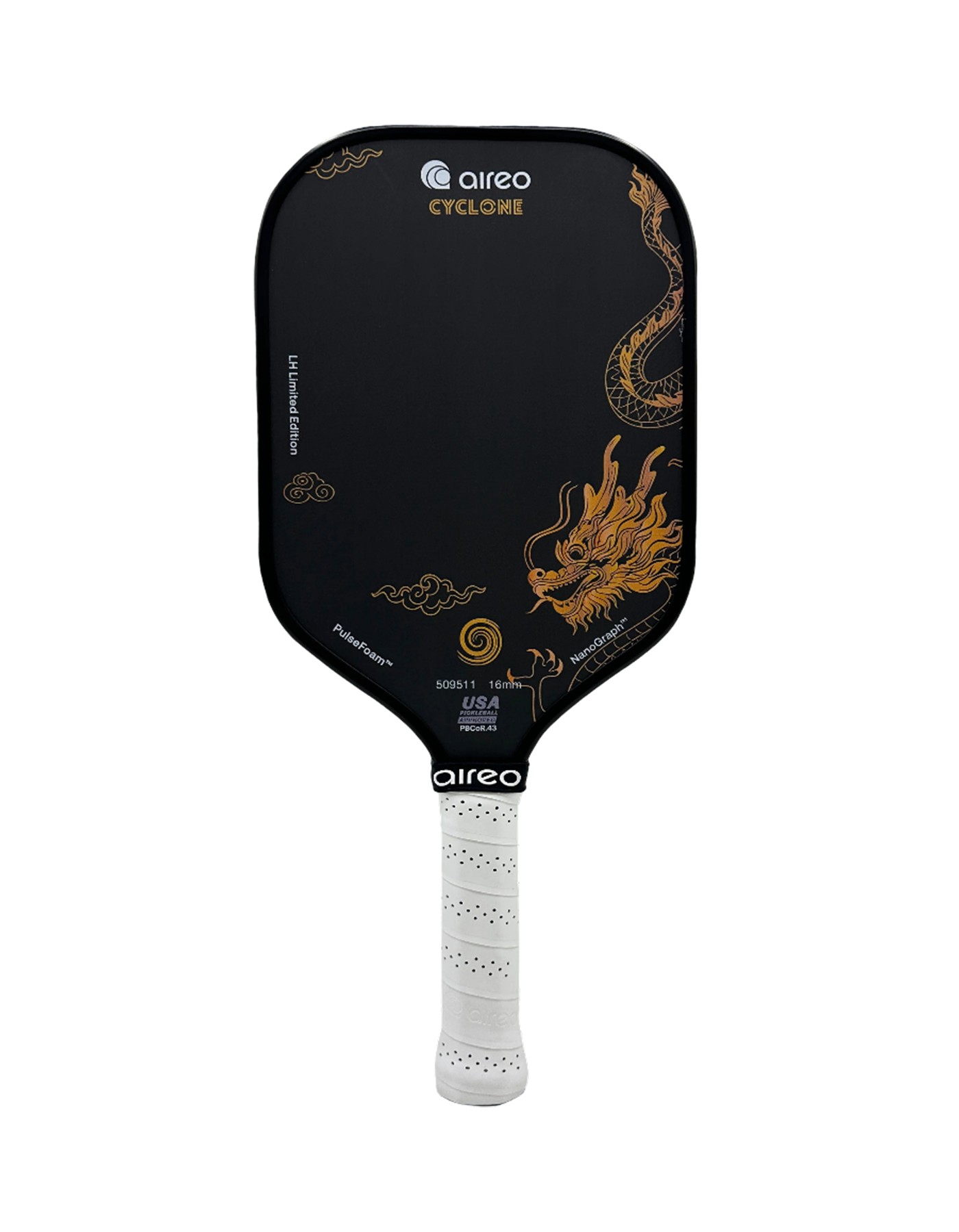 AIREO Cyclone LH Dragon Limited Edition Pickleball Paddle