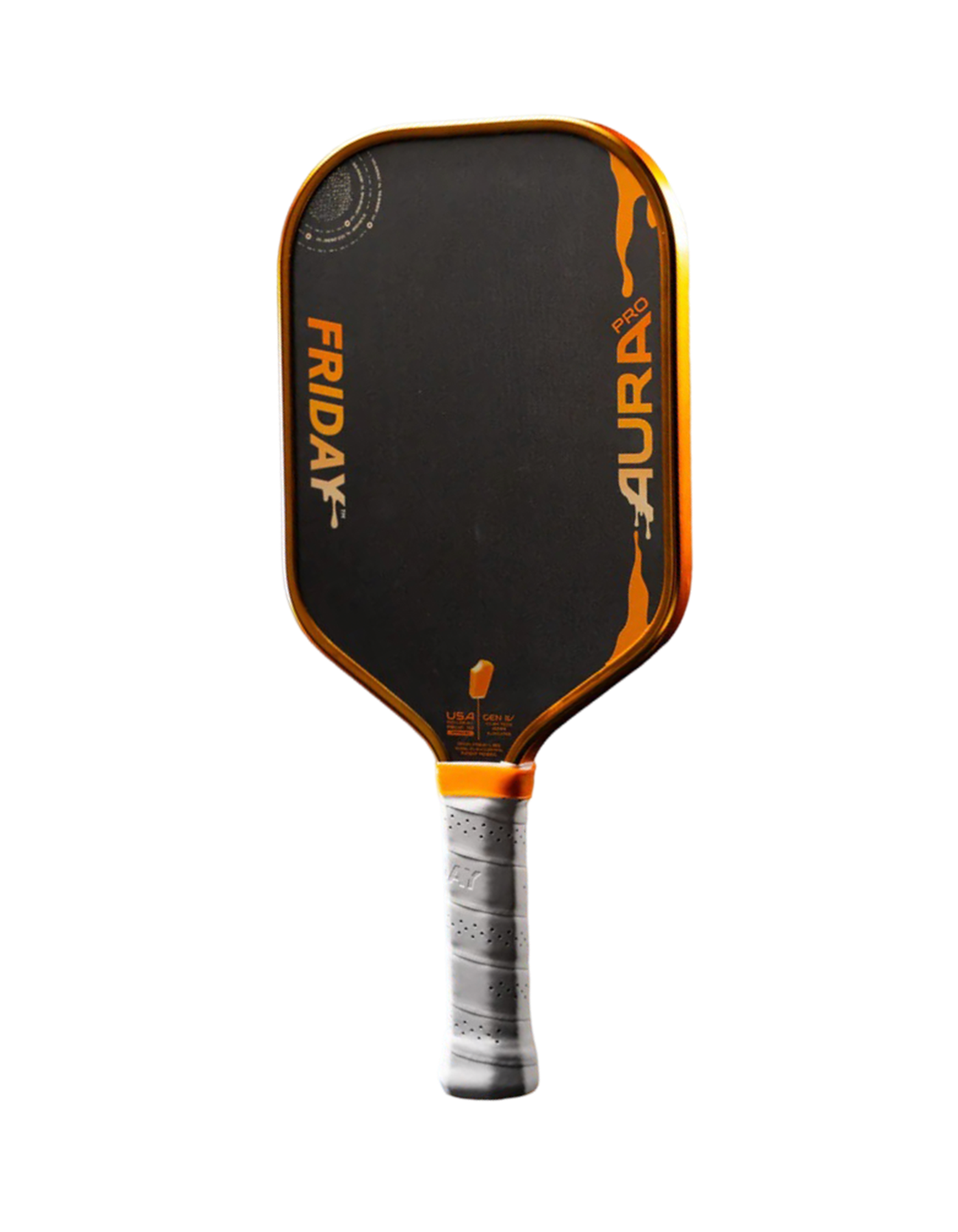 Pickleball Paddle Friday AURA PRO Metallic Orange Creamsicle Kit Colorway