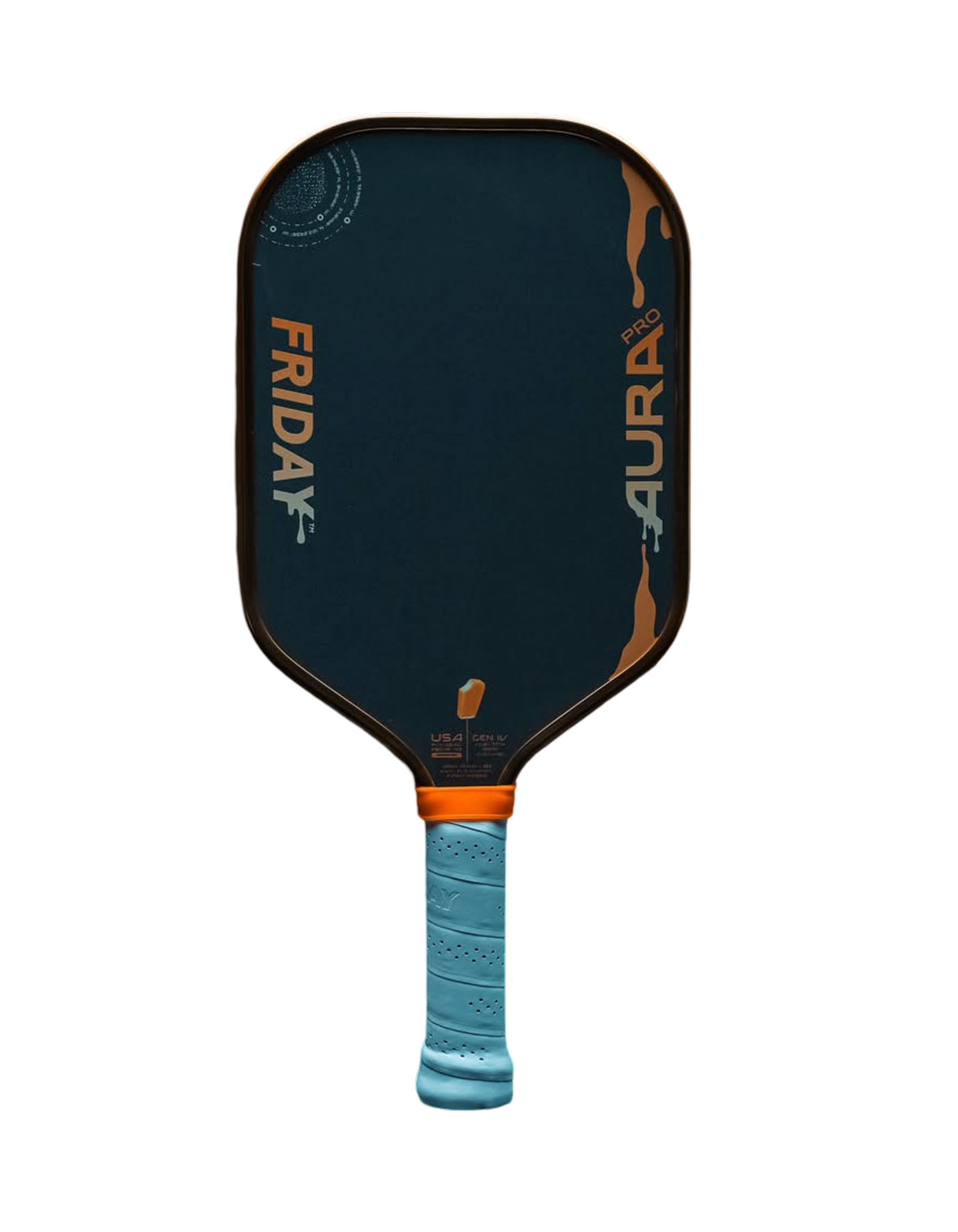 Vợt Pickleball Friday AURA PRO Metallic Orange Creamsicle Kit Colorway