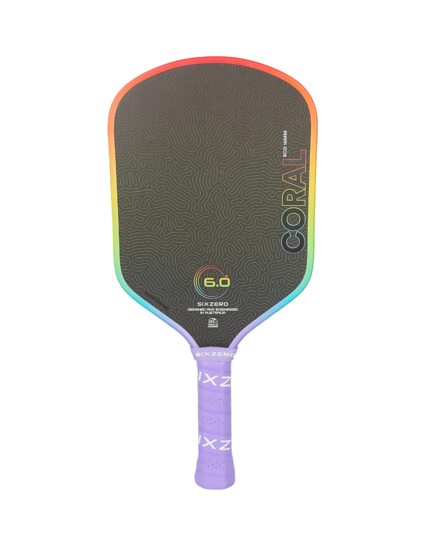 Vợt Pickleball Six Zero Coral Rainbow Standard