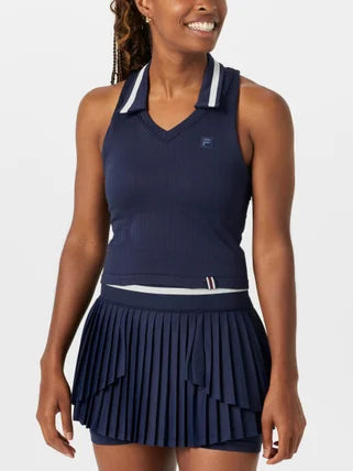 Trang phục Pickleball Fila Women's Casa Seamless Polo Tank