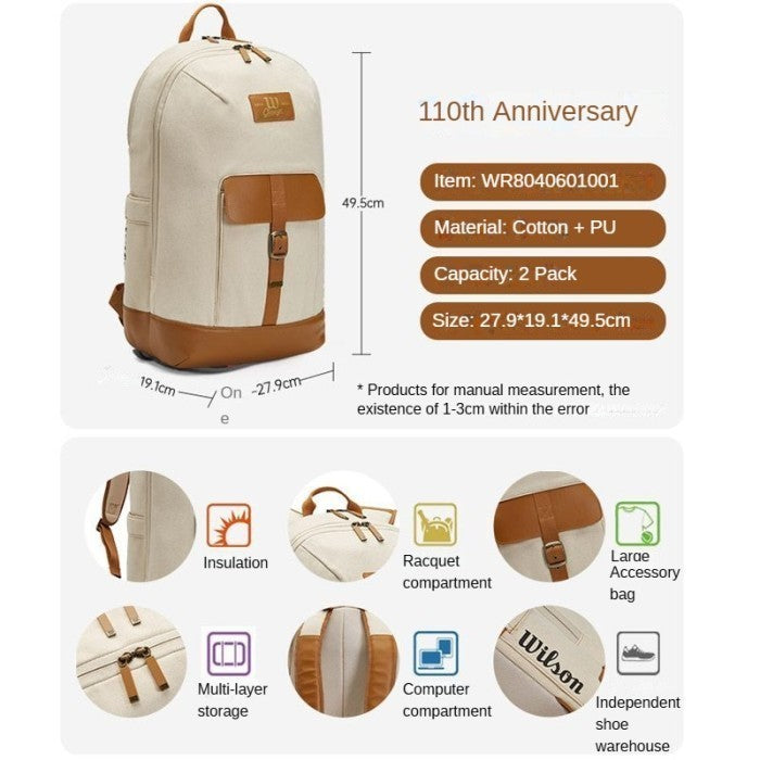 Balo Pickleball Wilson 110th Anniversary Backpack