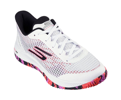 Sketchers GO Pickleball Viper Court Pro 2.0 Pickleball Shoes (White Pink)