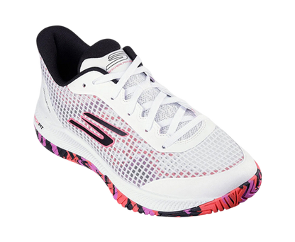 Sketchers GO Pickleball Viper Court Pro 2.0 Pickleball Shoes (White Pink)