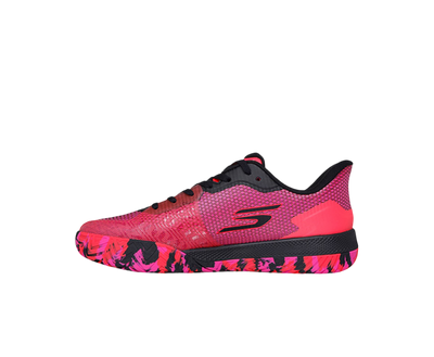 Sketcher GO Pickleball Viper Court Pro 2.0 Pickleball Shoes (Black and Pink)
