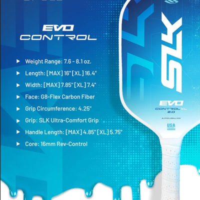 Pickleball Paddle SLK Evo 2.0 - XL