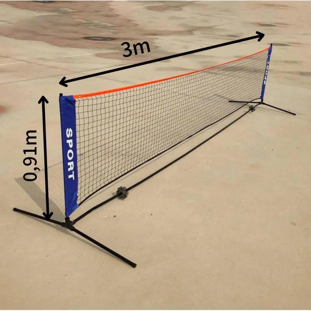 Những dụng cụ tập pickleball cơ bản cho người chơi 6 Bộ lưới tập Pickleball Di Động, Mini - 3 m