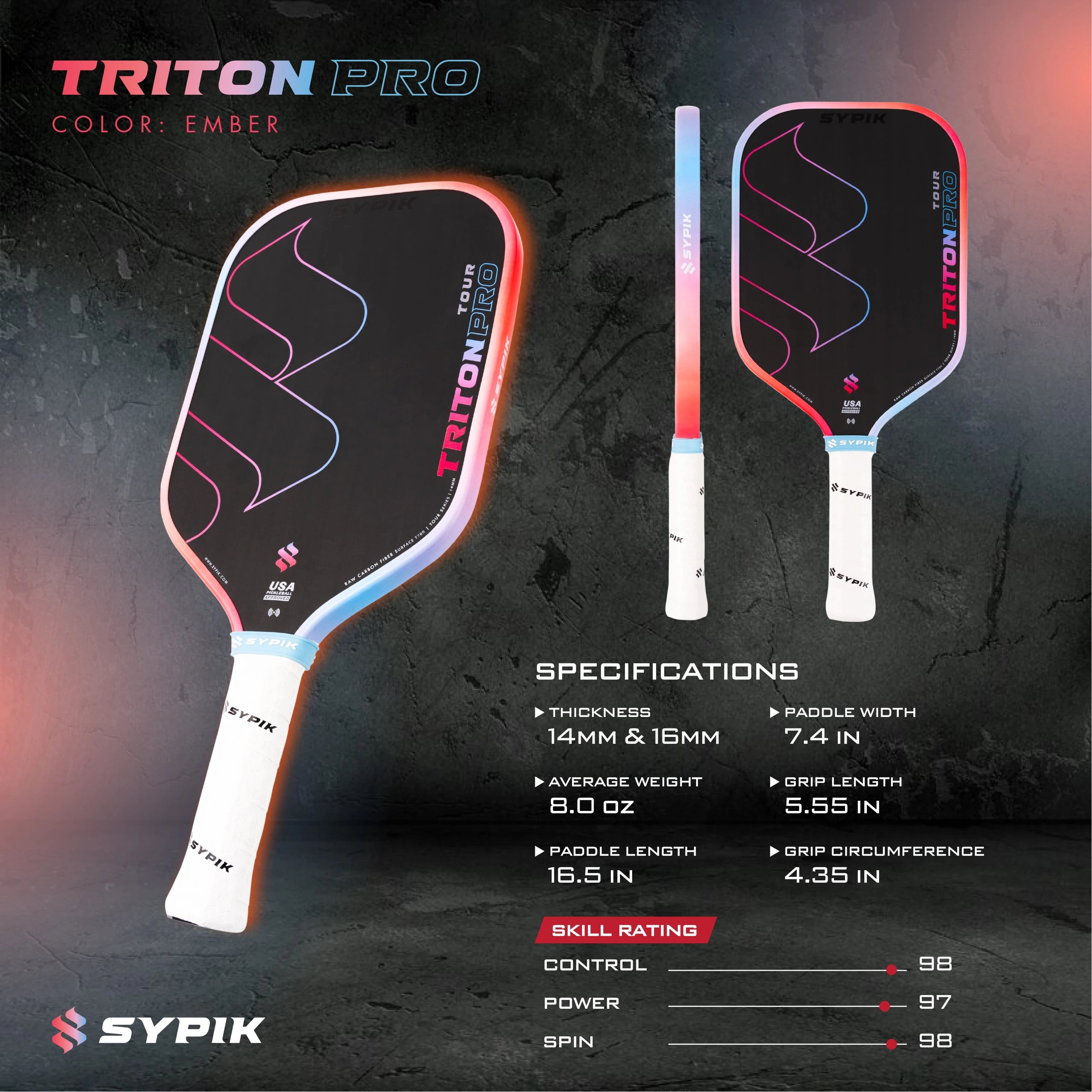 Vợt Pickleball Sypik Triton Pro Tour