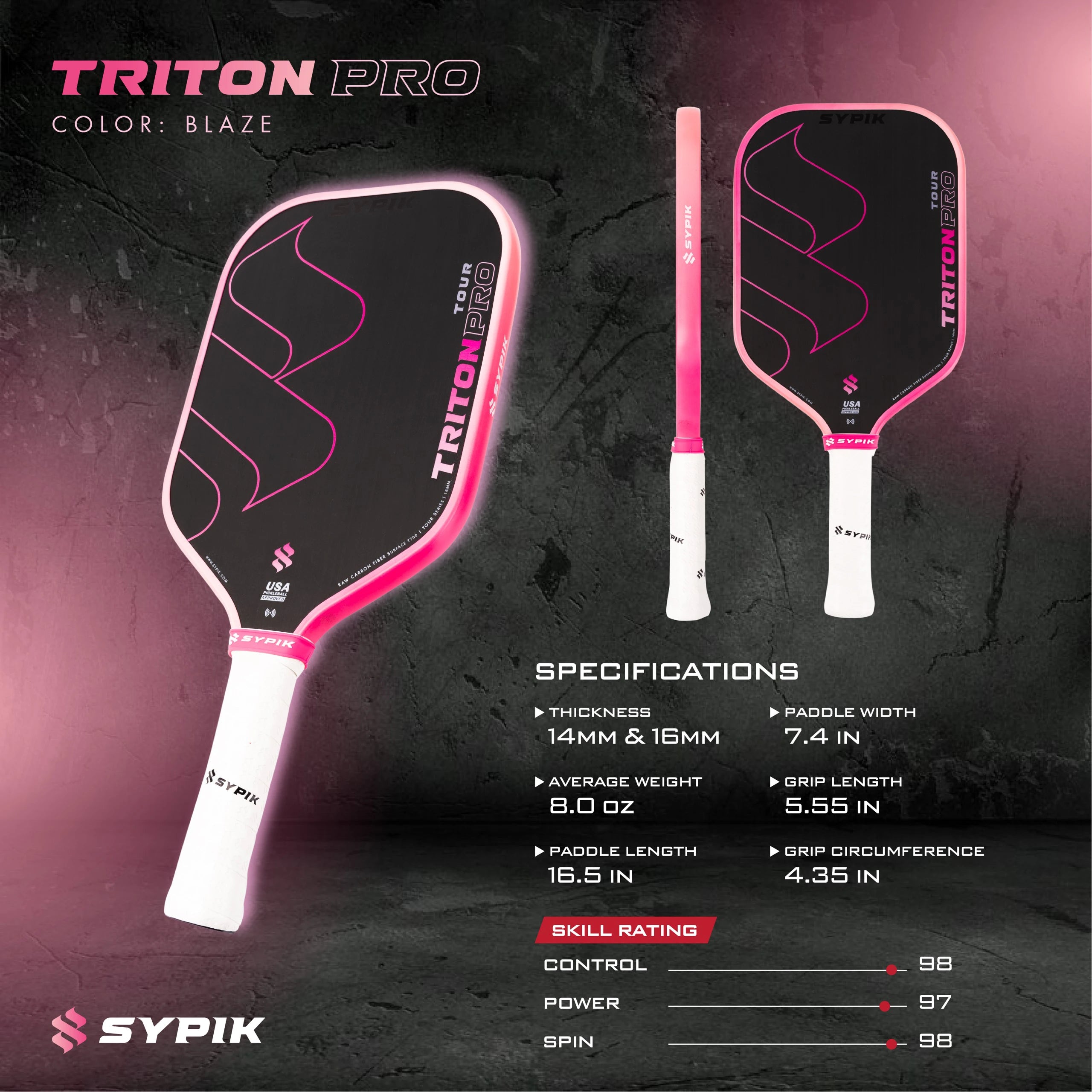 Vợt Pickleball Sypik Triton Pro Tour