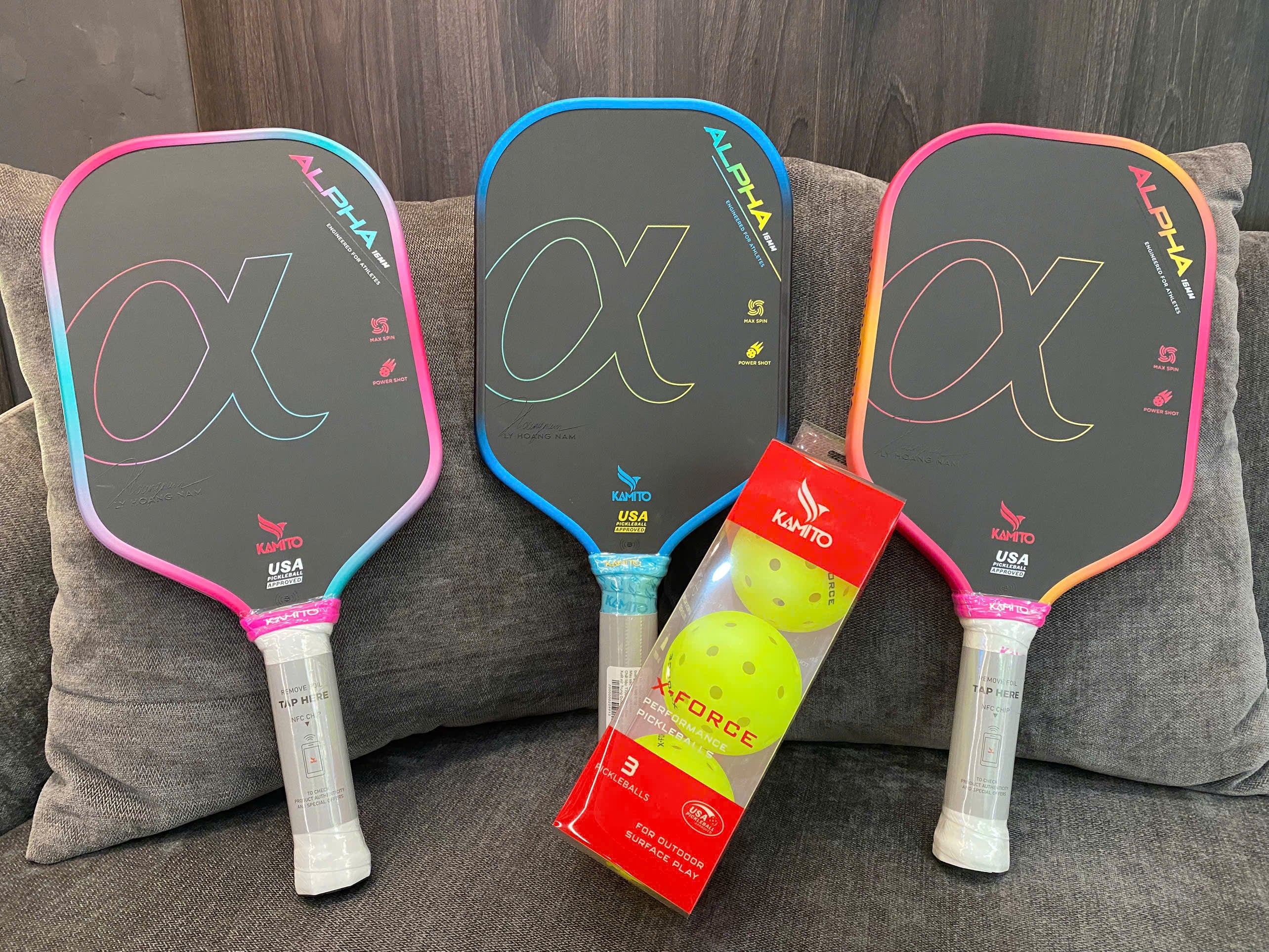 Ảnh vợt pickleball tr&ecirc;n s&acirc;n