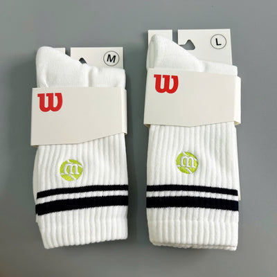 Pickleball Wilson Crew Striped Socks