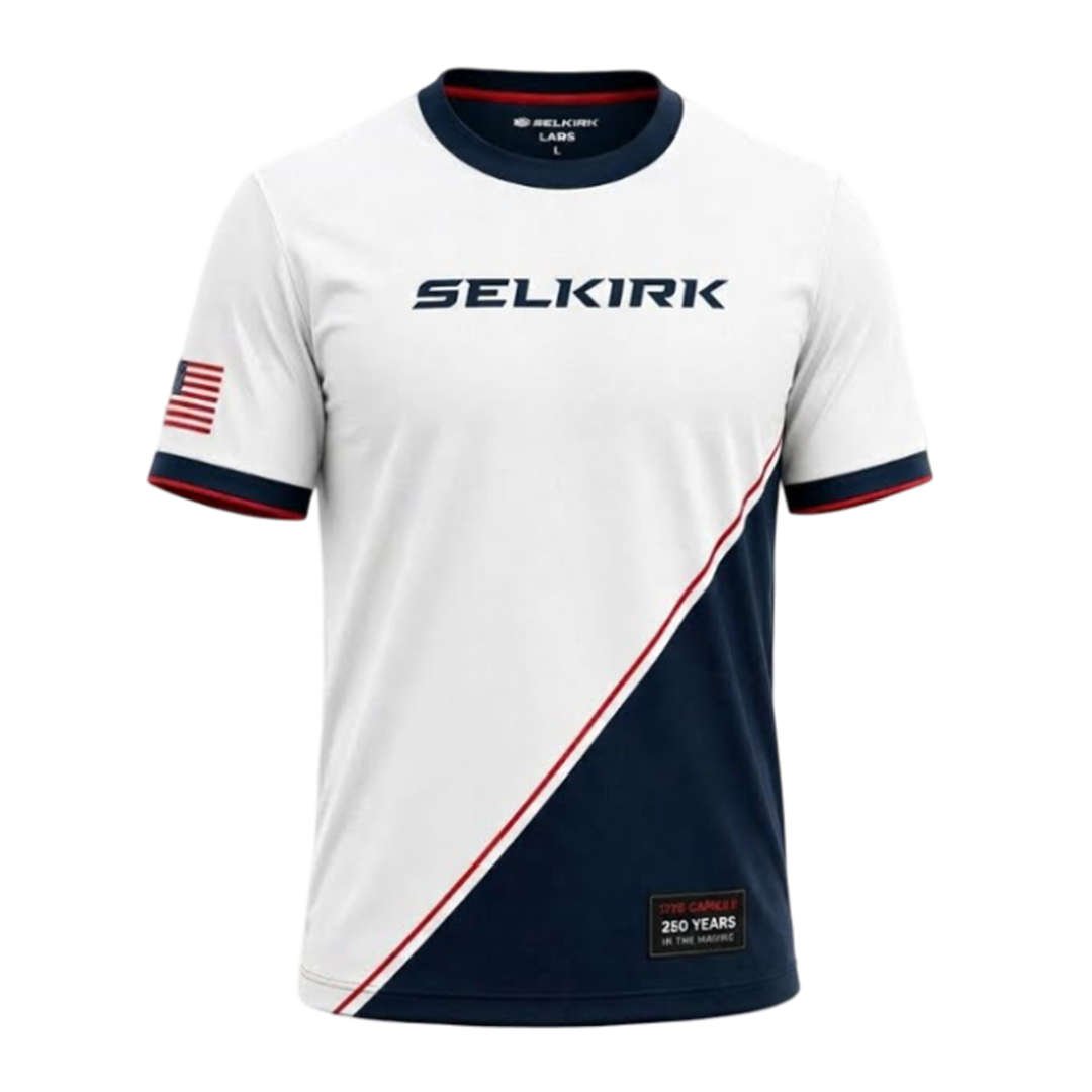 Áo Thi Đấu Pickleball Selkirk The 1776 Capsule Performance T-Shirt White Edition