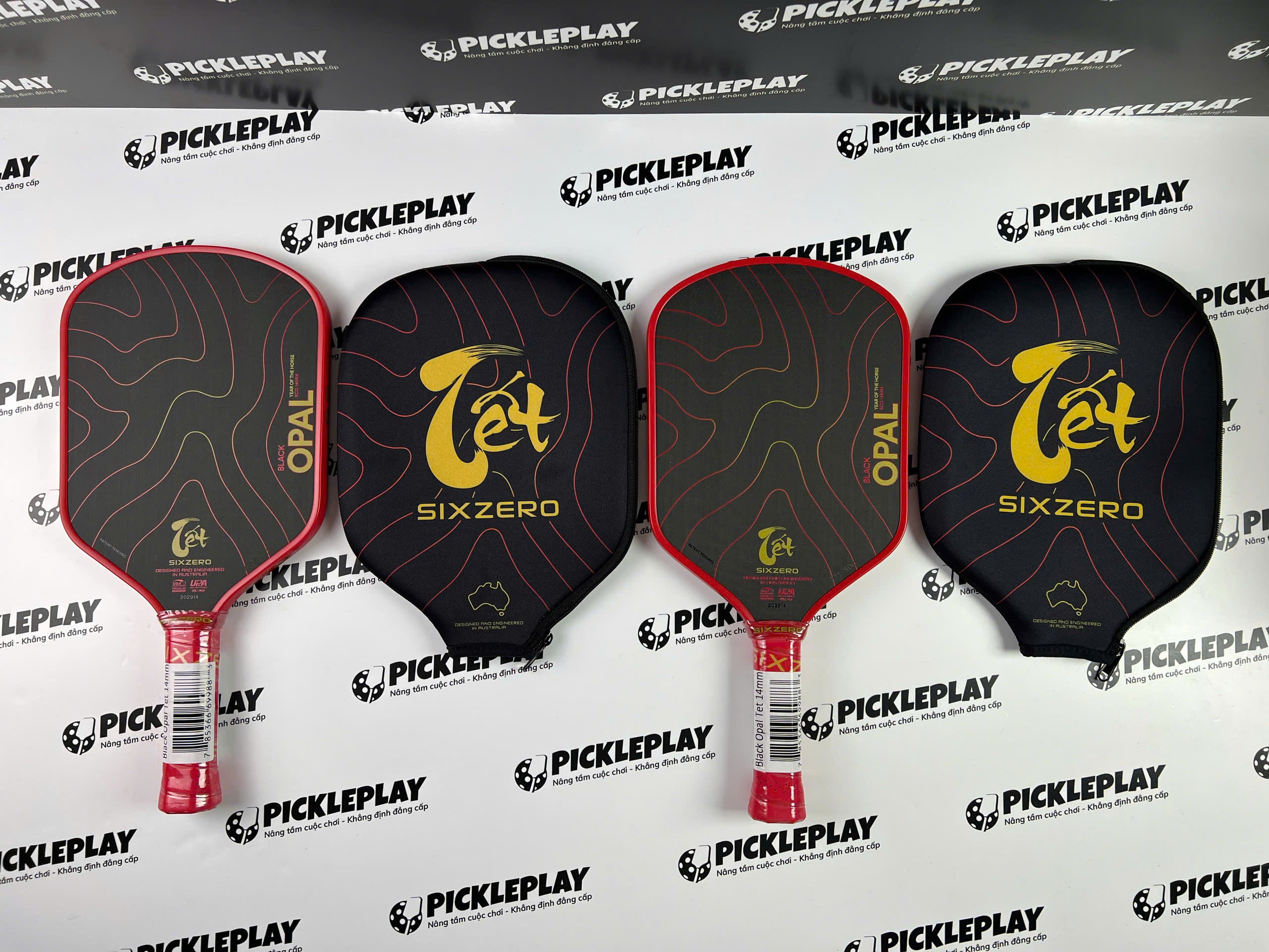 Six Zero Black Opal Pickleball Paddle - Lunar New Year 2026