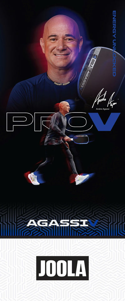 JOOLA Andre Agassi Pro V Royal Blue Pickleball Paddle
